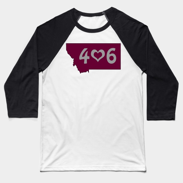 406 : Missoula, Montana Baseball T-Shirt by somekindofguru